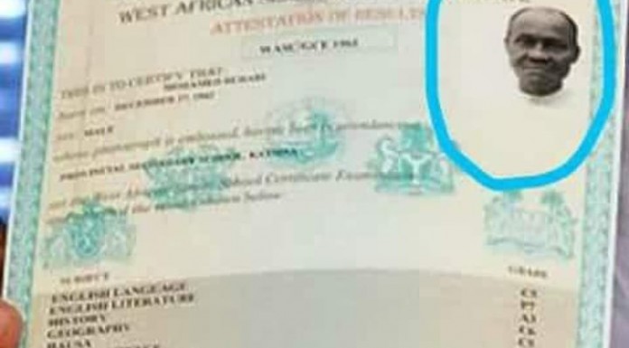 Buhari finally receives WAEC result