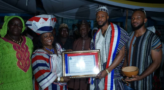 Flavour  gets chieftain title in Liberia