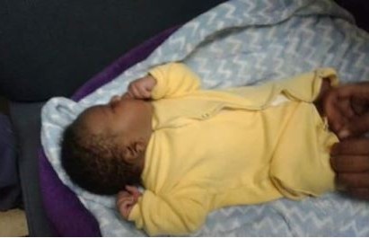 Police share cute photo of  baby found in the bush