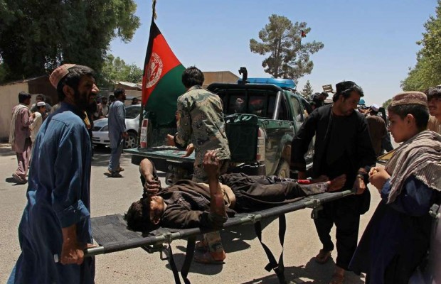 At least 12 Afghan police killed in suicide bomb