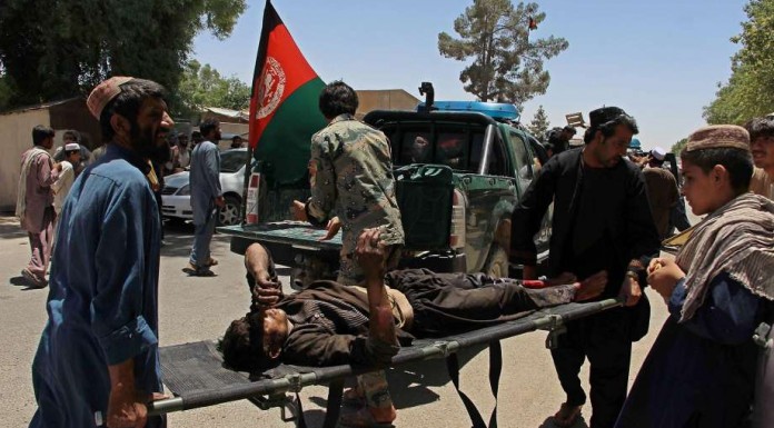 At least 12 Afghan police killed in suicide bomb