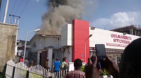 Fire Razes Ajimobi Wife’s Supermarket in Ibadan