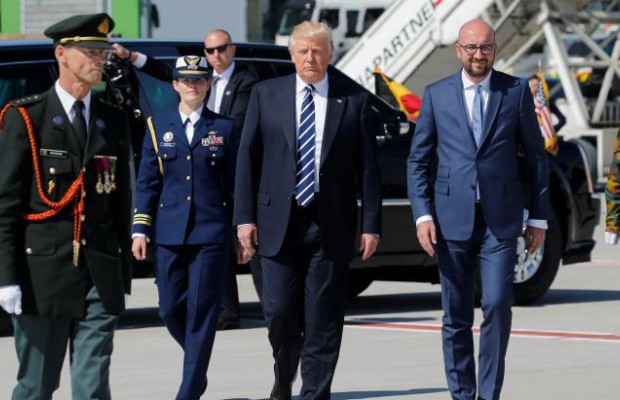 Trump arrives Brussels-capital region