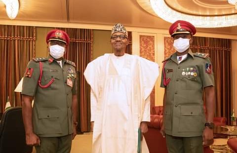 Dodo Resumes Duty as Buhari’s ADC as Abubakar Bows Out