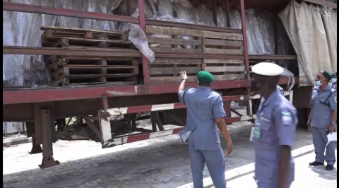 Customs Seizes 38 Rice- Laden Trailers in Ogun