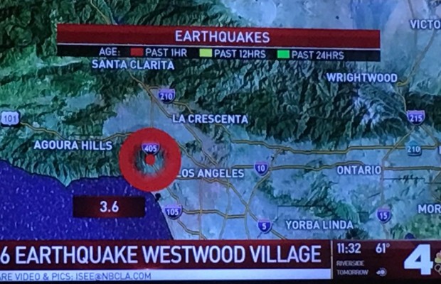 3.6-magnitude earthquake strikes LA