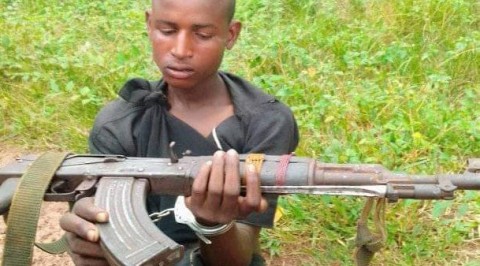 Ogun Police Nab Herdsman Clutching AK-47 Rifle inside Forest