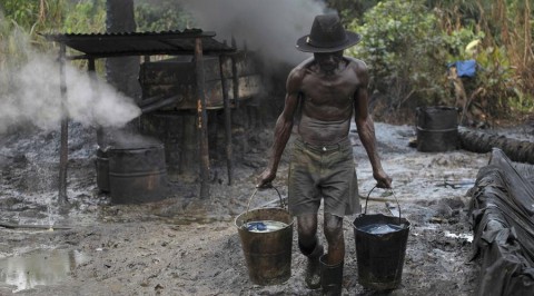 Soldiers raid, occupy illegal refinery in Delta