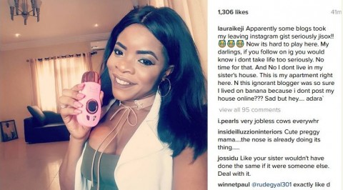 I am not leaving instagram -Laura Ikeji