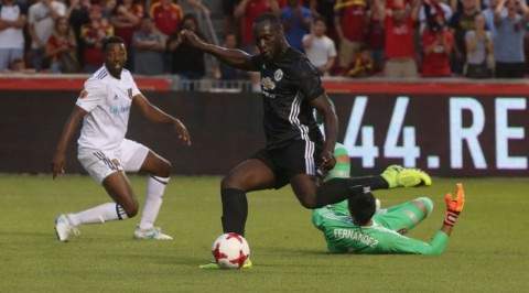 Romelu Lukaku scores first goal for Man United