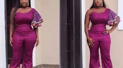 Actress, Mercy Johnson stuns in purple outfit