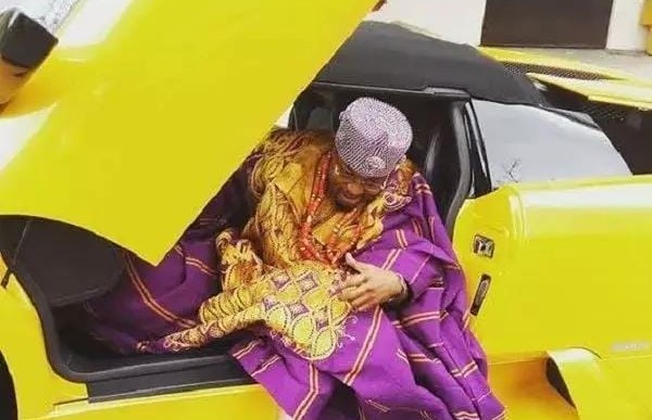 Oluwo of Iwo Kingdom poses with new asset