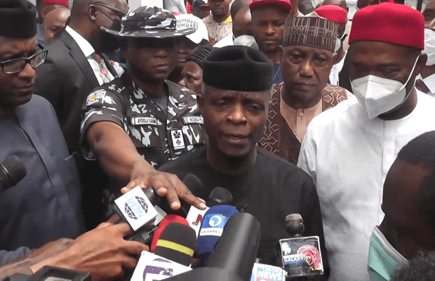 Osinbajo Visits Imo, Assures Nigerians Better Economy, Security.