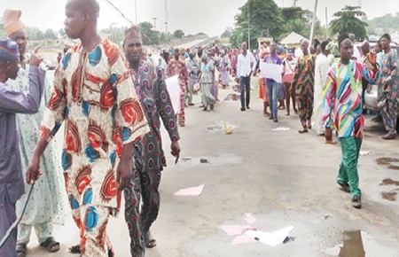 Pensioners protest non payment of entitlements