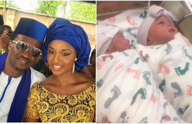 Paul Okoye and Wife, dedicate their Twins