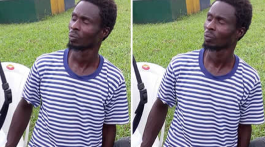 Police parade suspect for preparing human as meat