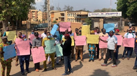 Polytechnic Workers Protest in Ibadan over Salaries, IPPIS, Others