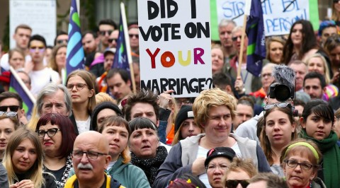 Thousands rally for gay marriage in Australia