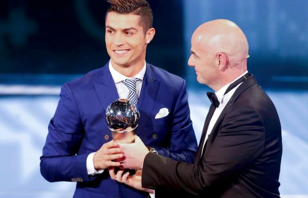 Cristiano Ronaldo awarded FIFA player of the year