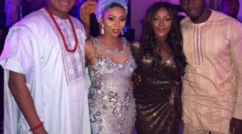 Photos of Tiwa Salvage's reunion with husband