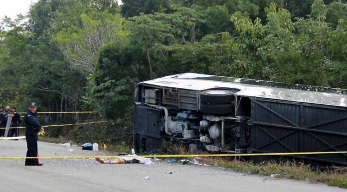 At least 12 tourists dead in bus crash on excursion