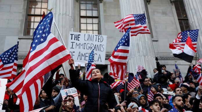 Immigrants protest on mayday in U.S