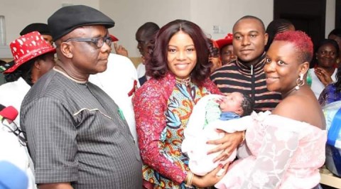 Rivers Governors wife celebrates Christmas baby