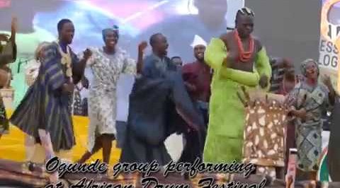 Whaoh!  Ogunde group performs @African drum festival